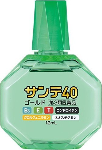 Японские глазные капли Santen 40 Gold от старости